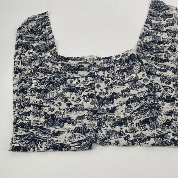 Marine Layer San Francisco toile print Allison Pants XS - Picture 5 of 10